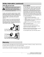 Preview for 3 page of Home Decorators SF122-26AI Use And Care Manual