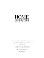 Предварительный просмотр 22 страницы Home Decorators YG336-BN Use And Care Manual