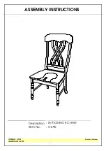 Home Depot C-390 Assembly Instructions предпросмотр