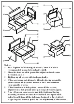 Предварительный просмотр 2 страницы Home Depot LOUNGER 4 SEATER SOFA SET WF 192203 Assembly Instruction Manual