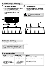 Preview for 7 page of Home Depot LUMINOSA KFR9317A Use And Care Manual