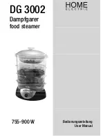 Preview for 1 page of Home electric DG 3002 User Manual