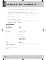 Preview for 8 page of Home electric ES5002E User Manual