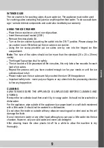 Preview for 9 page of Home electric IC3002 User Manual