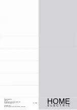 Preview for 12 page of Home electric IC3002 User Manual