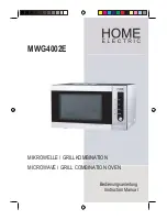 Preview for 1 page of Home electric MWG4002E Instruction Manual