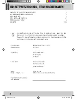 Preview for 2 page of Home electric SWM4002 User Manual