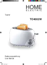 Preview for 1 page of Home electric TO4002W User Manual