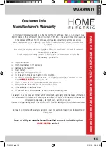 Preview for 15 page of Home electric TO4002W User Manual