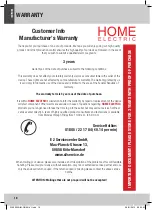 Preview for 16 page of Home electric WK5002A User Manual