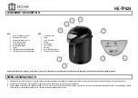 Предварительный просмотр 2 страницы HOME ELEMENT HE-TP624 User Manual