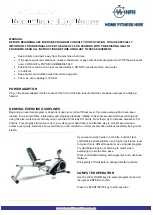 Home Fitness Hire Instructions preview