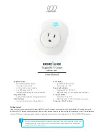 Preview for 1 page of Home Link MPUW1801 User Manual