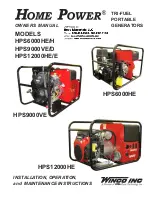 Home power HPS12000HE/E Owner'S Manual preview