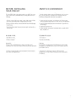 Preview for 3 page of HOME REFINEMENTS Julien 306003 Installation And Care Manual