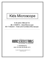 Home Science Tools MI-1100STD Instruction Manual preview