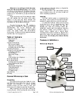 Предварительный просмотр 2 страницы Home Science Tools MI-4100LST Instruction Manual