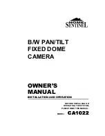 Home Sentinel CA1022 Owner'S Manual preview