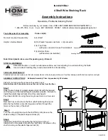 Preview for 1 page of Home Storage Space Wire Shelving Rack A35BA-1 Assembly Instructions