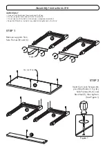 Предварительный просмотр 2 страницы Home Styles 5219-95 Quick Start Manual