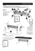 Предварительный просмотр 2 страницы Home Styles Floral Blossom 88 5558 34 Assembly Instructions