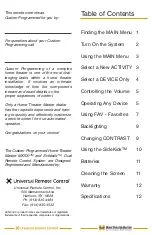 Preview for 2 page of Home Theater Master MX-200 Operation Manual