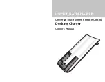 HOME THEATRE MASTER Universal Touch Screen Remote Control Docking Charger Owner'S Manual preview