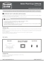 Предварительный просмотр 1 страницы Home Zone Security ELI0760V Installation Instructions