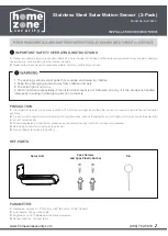 Home Zone Security ELJ7040V Installation Instructions preview