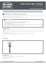 Предварительный просмотр 1 страницы Home Zone Security ELJ8123V Installation Instructions