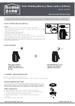 Предварительный просмотр 2 страницы Home Zone Security ELM0657V Installation Instructions