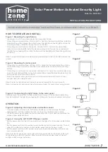 Предварительный просмотр 2 страницы Home Zone Security ES00726V Installation Instructions