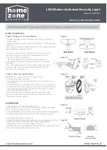 Preview for 2 page of Home Zone Security ES00735V Installation Instructions