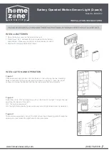 Предварительный просмотр 2 страницы Home Zone Security ES06470V Installation Instructions