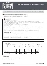 Preview for 1 page of Home Zone Security ES06529V Installation Instructions