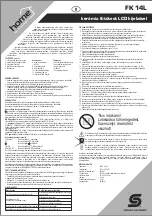 Предварительный просмотр 4 страницы Home FK 14L Instruction Manual