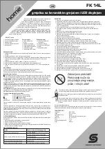 Предварительный просмотр 7 страницы Home FK 14L Instruction Manual