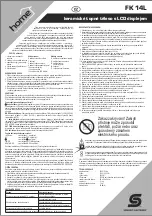 Предварительный просмотр 9 страницы Home FK 14L Instruction Manual