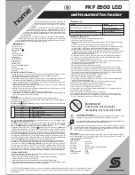 Предварительный просмотр 3 страницы Home FKF 2500 LCD Instruction Manual