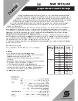 Preview for 7 page of Home MW 1270/22 Instruction Manual