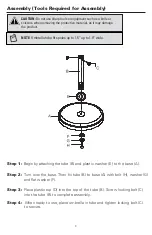 Предварительный просмотр 3 страницы Home UBS-879120 Assembly & Care Instructions