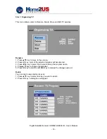Предварительный просмотр 17 страницы HOME2US 8800 IR User Manual