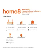 Предварительный просмотр 1 страницы HOME8 AlarmShield Quick Start Manual