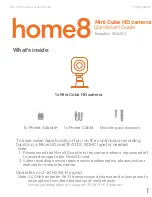 HOME8 Mini Cube IPC2202 Quick Start Manual предпросмотр