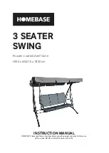 Homebase 3 SEATER SWING Instruction Manual preview