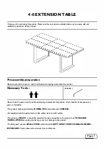 Homebase 4-6 EXTENSION TABLE Manual preview