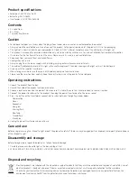 Preview for 2 page of Homebase 604511 Manual