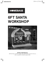 Homebase 6FT SANTA WORKSHOP Instruction Manual предпросмотр