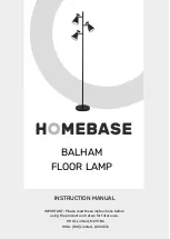 Предварительный просмотр 1 страницы Homebase BALHAM 632052 Instruction Manual