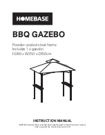 Предварительный просмотр 1 страницы Homebase BBQ GAZEBO Instruction Manual